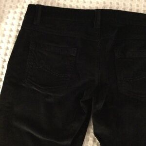 Womens Navy blue Mango brand sheen, corduroy, low rise, size 8